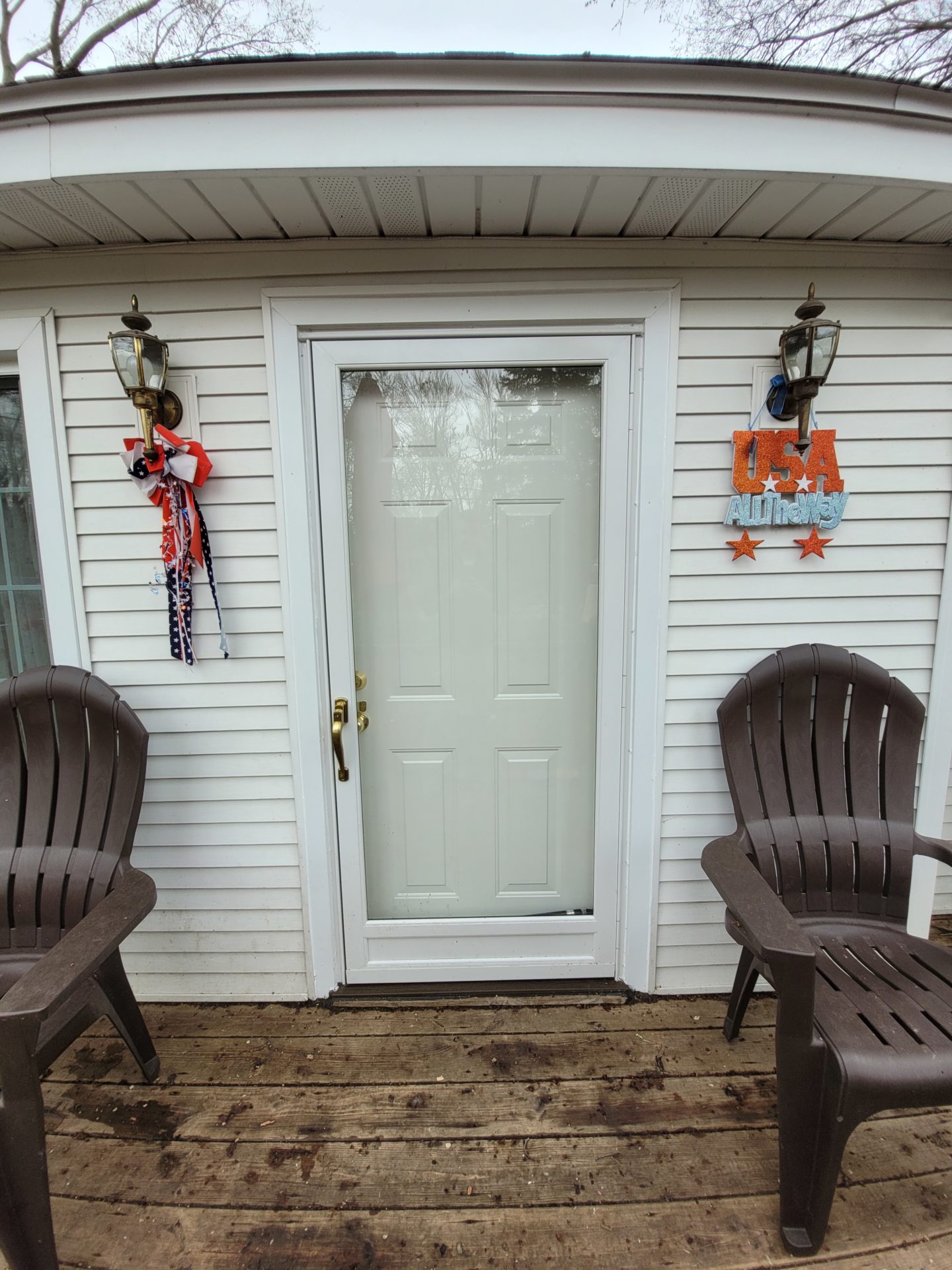 New steel entry door and aluminum storm door in Southfield
