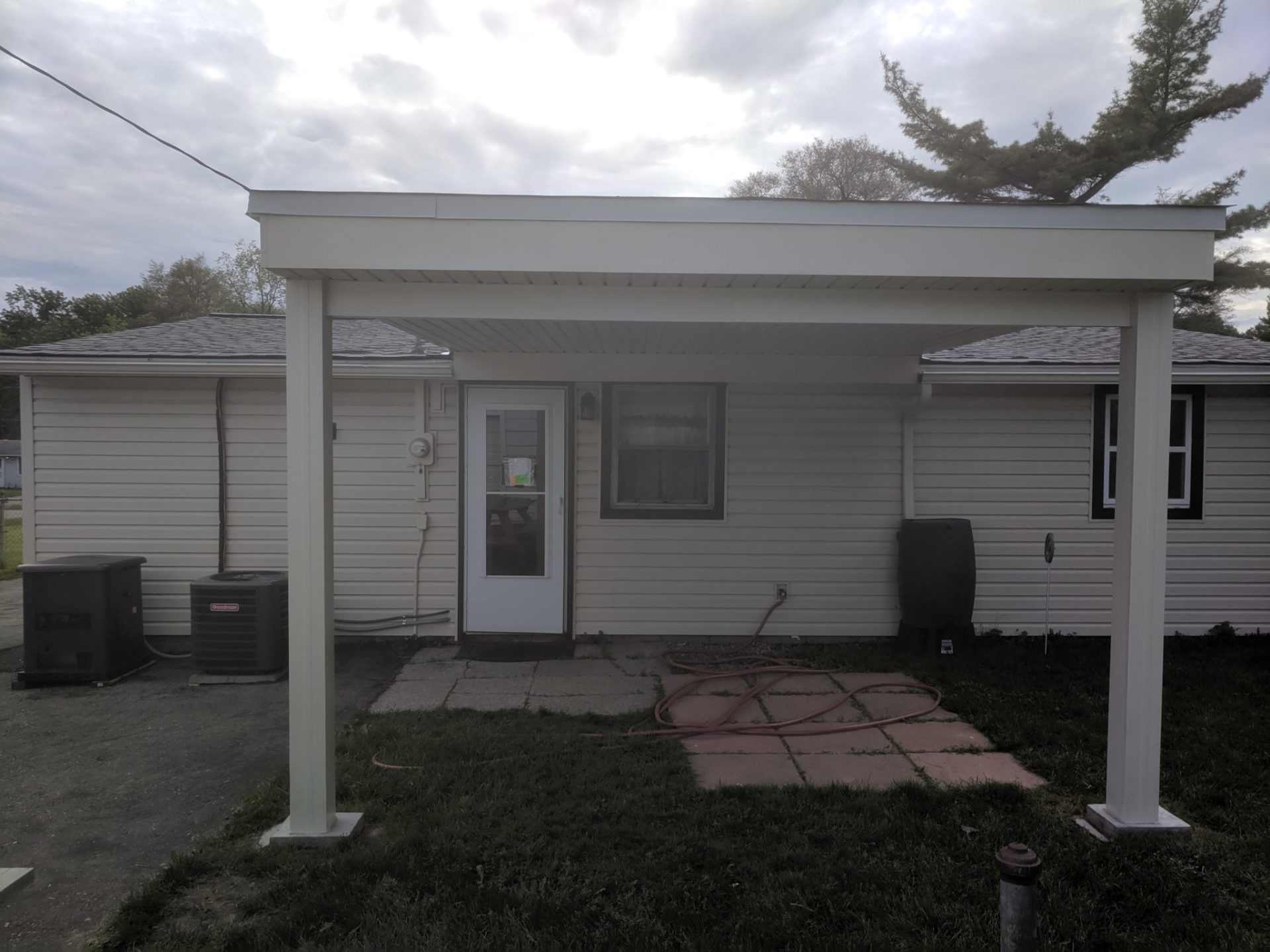 A completed new shed roof in Commerce